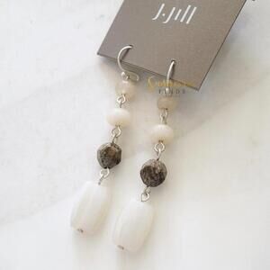 J.Jill Sand Dunes Stacked Beads Drop Earrings